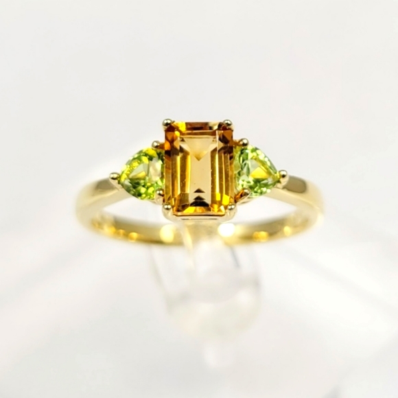 fstepka Jewelry - 14k Filled Citrine & Peridot Ring